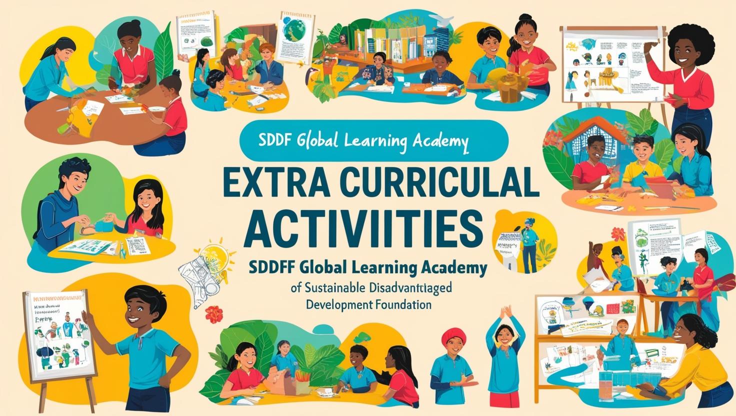 Add Extracurricular Activities SDDF Global Learning Academy of Sustainable Disadvantaged Development Foundation exclude human image