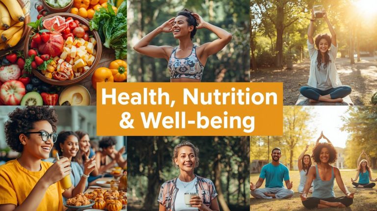make an image about- _Health, Nutrition & Well-being_ (2)